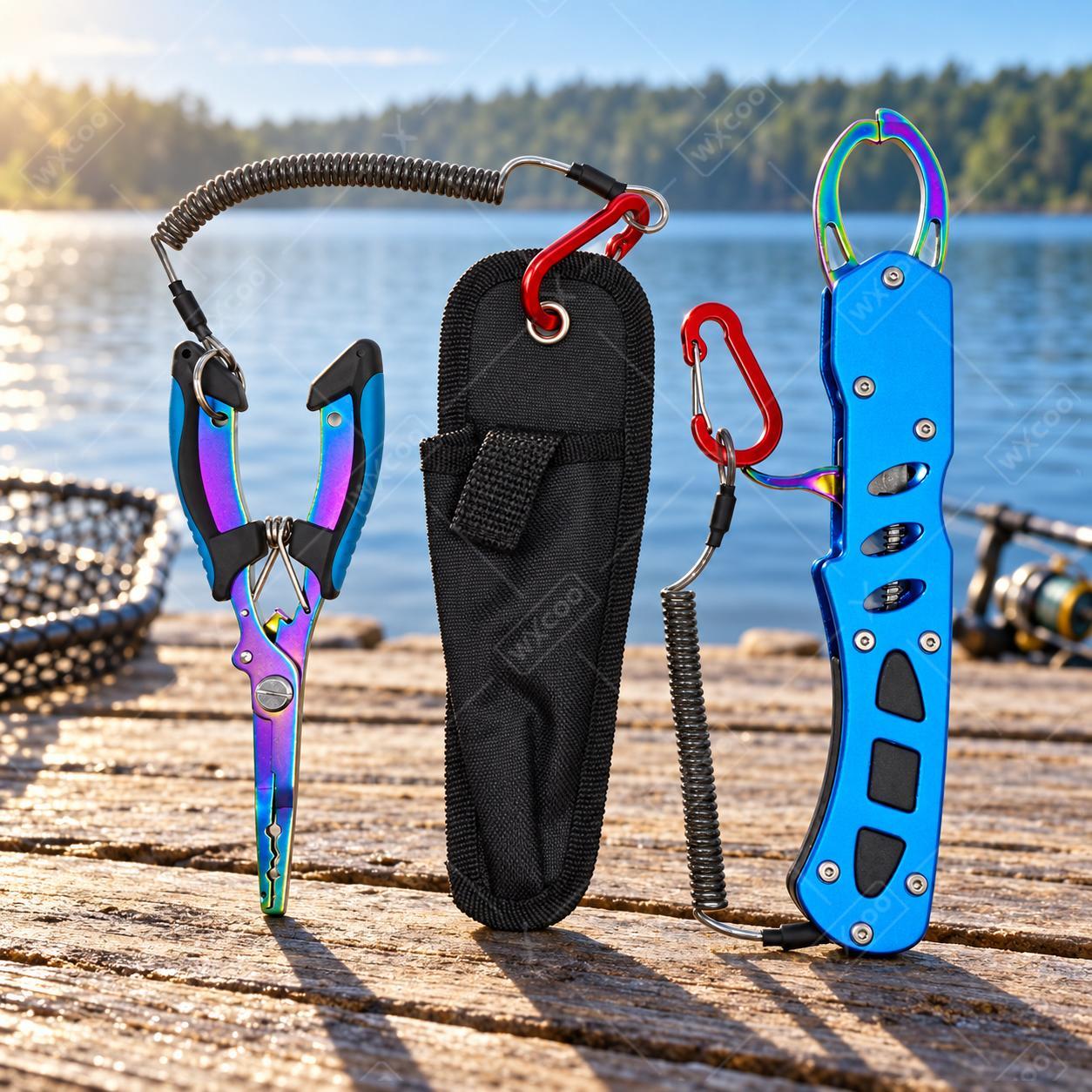 Fishing Hook Remover - Niebieskie szczypce do wędkarstwa morskiego z