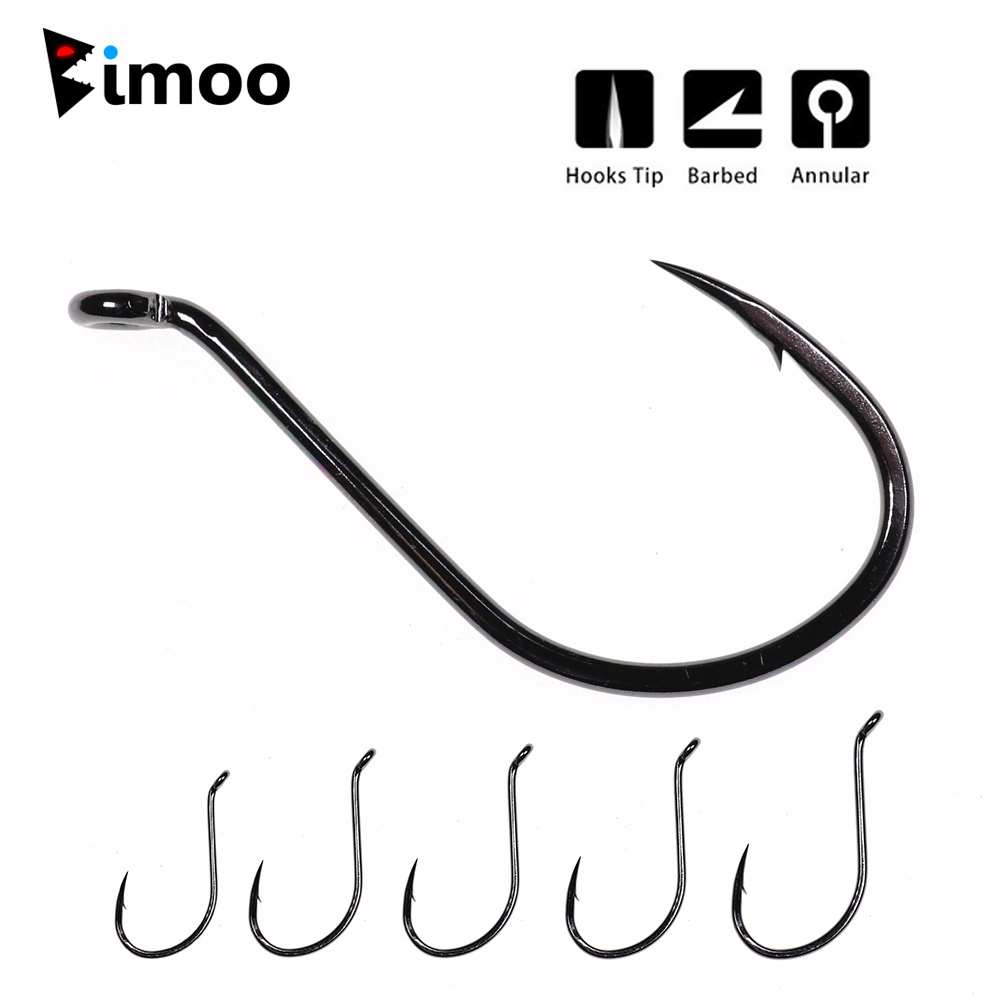 Fishing Hook Barbless - Bimoo 20szt Offset Octopus Beak Hook