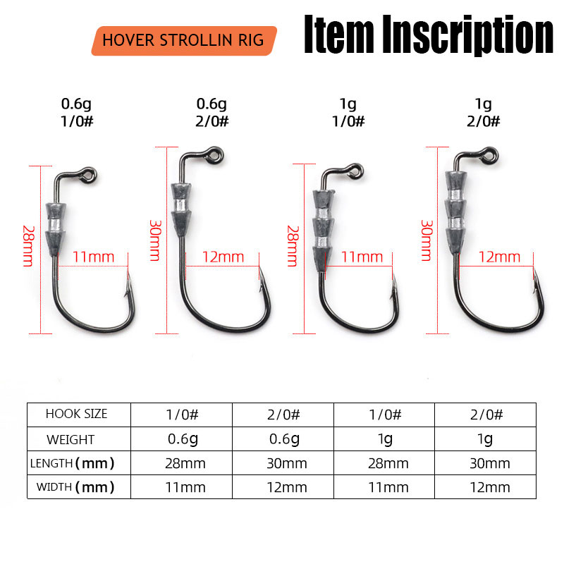 WODJYJ 10 sztuk haczyków do ji – Fishing Hook Barbless recenzja i cena